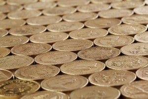Gold bullion valuable coins